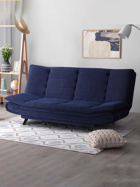 Buy Sleepyhead Ink Blue Fabric Foldable Seater Sofa Cum Bed at