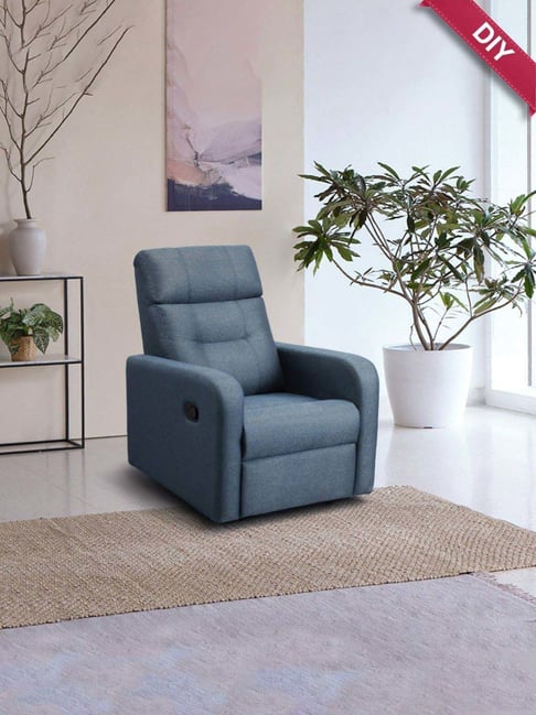 Buy Sleepyhead RX3 Ocean Blue Fabric Single Seater Recliner at
