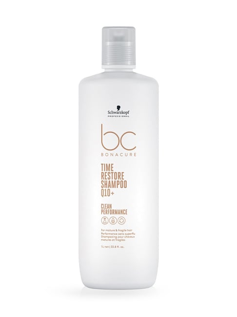 Schwarzkopf Professional Bonacure Time Restore Shampoo with Q10+ - 1000 ml