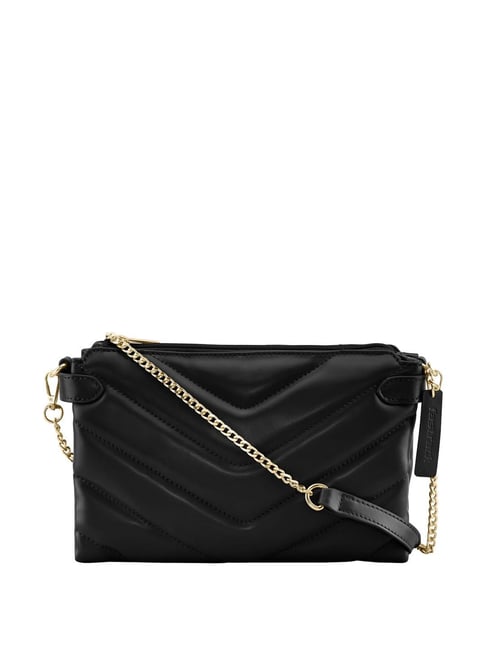 Buy Fastrack Black Quilted Small Sling Handbag Online At Best - Main Image
