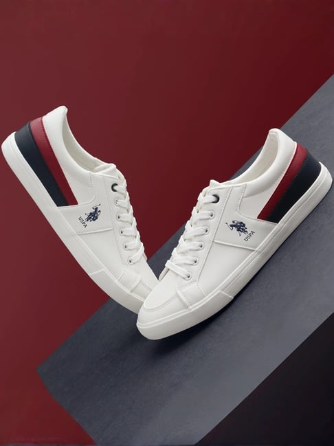 Buy Polo Men's CLARKIN Off White Casual Sneakers