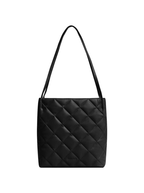 Buy Fastrack Black Quilted Medium Shoulder Handbag Online At Best