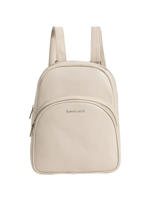 Fastrack Pearl White College Backpack Bag for Women