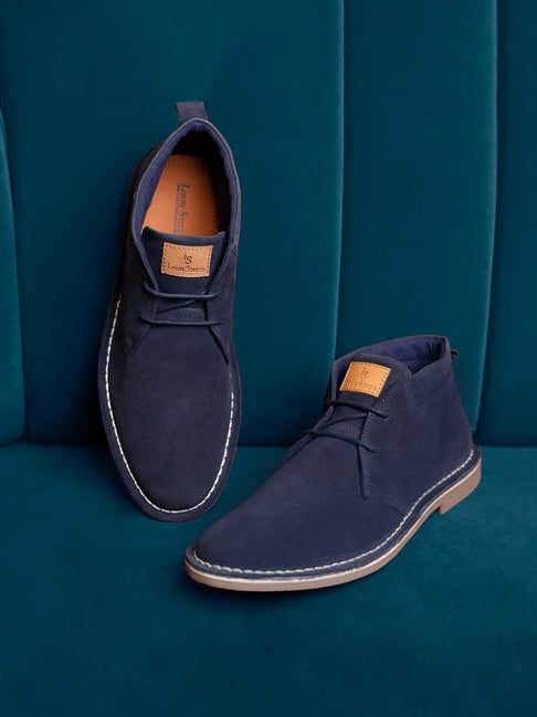 Buy Louis Stitch Men's Federal Blue Chukka Boots for Men at Best