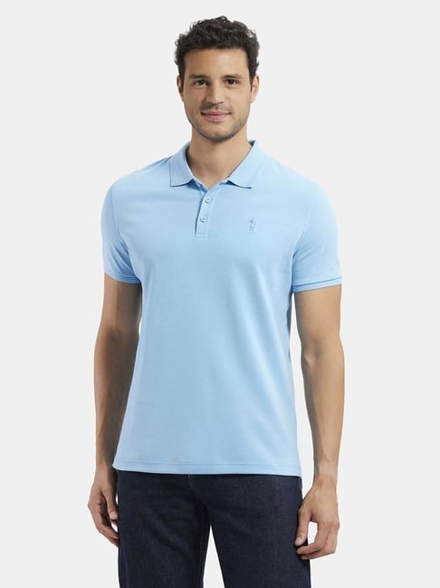 Jockey 3912 Men's Super Combed Cotton Rich Solid Half Sleeve Polo T-Shirt