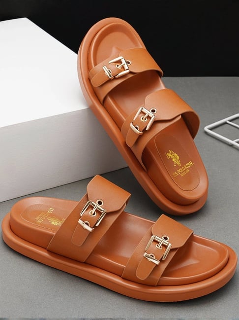 U.S. Polo Assn. Women's Tan Casual Sandals-picture-13