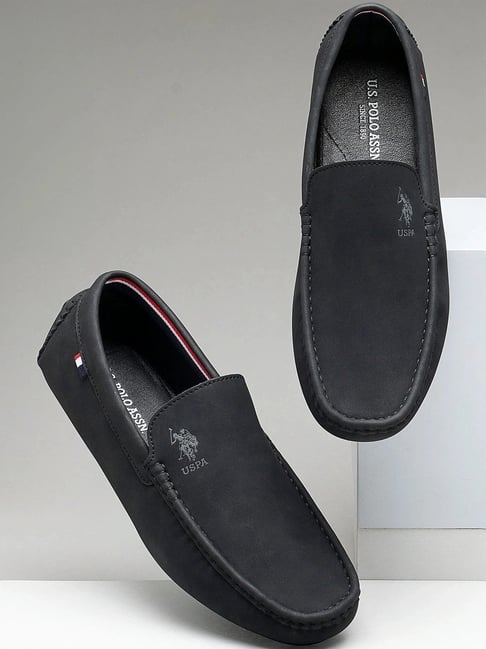 Polo Men's Black Casual Loafers