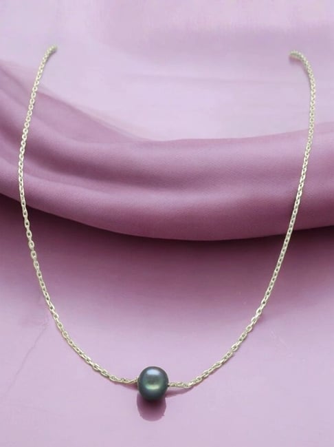 Sri Jagdamba Pearls 925 Silver Minimalist Chain Necklace
