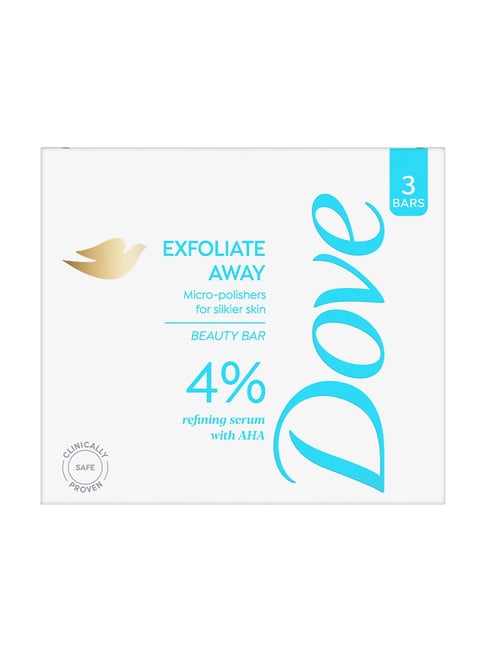 Dove Exfoliate Away Beauty Bar - Pack of 3