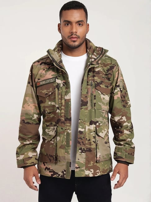 MOUNTMILLER Men's Multicam 3 Layer Brigadier Windproof, Water Resistant Jacket-picture-36