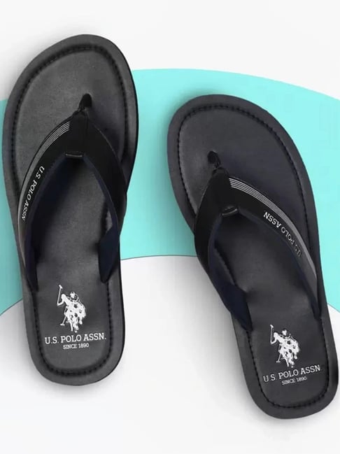 U.S. Polo Assn. Men Ovi 3.0 Black Slippers