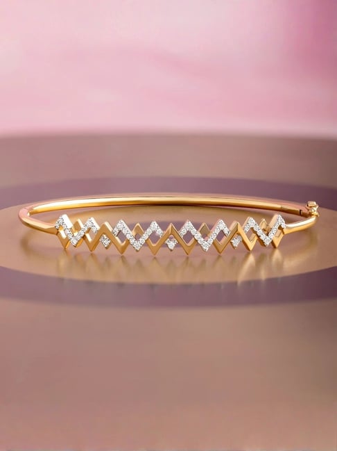 By Tanishq Gold Bracelet Mia Gold Bangles Buy Rhythmic Twist
