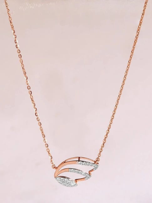 Buy Mia by Tanishq Dazzling Wave Gold Diamond Necklace for Women