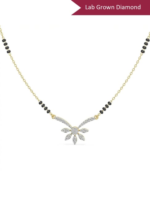 Emori 18k Yellow Gold & Diamond Aayat Mangalsutra