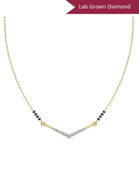 Emori 14k Yellow Gold & Diamond Meera Mangalsutra