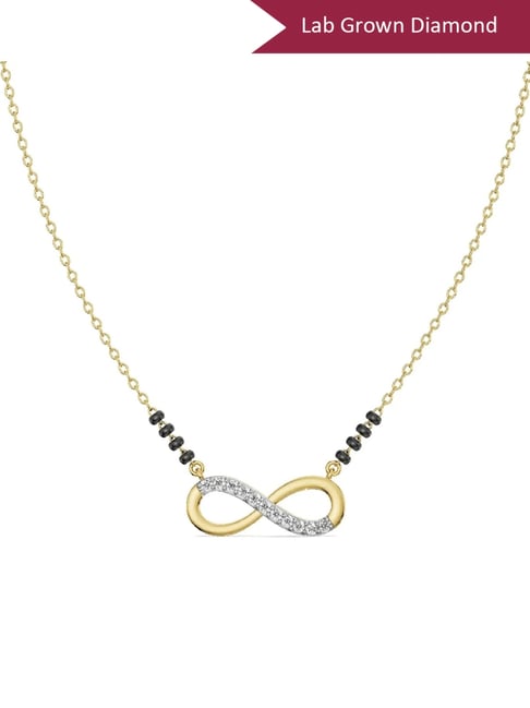 Emori 18k Yellow Gold & Diamond Infinity Mangalsutra