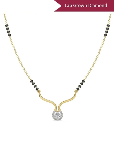 Emori 18k Yellow Gold & Diamond Keerat Mangalsutra