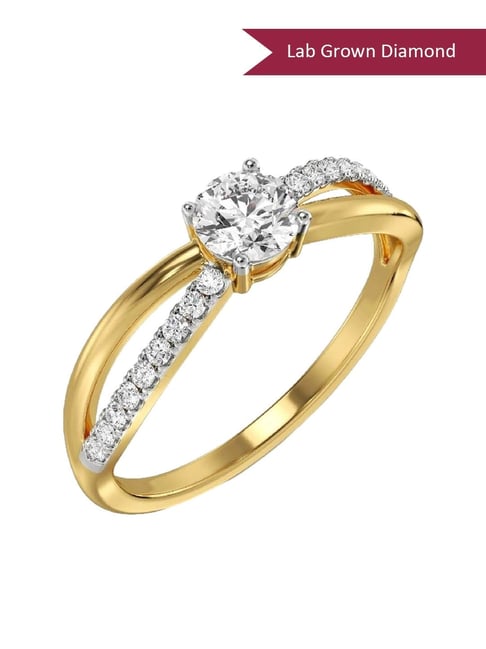 Emori 18k Yellow Gold & Diamond Clustered Brilliance Ring