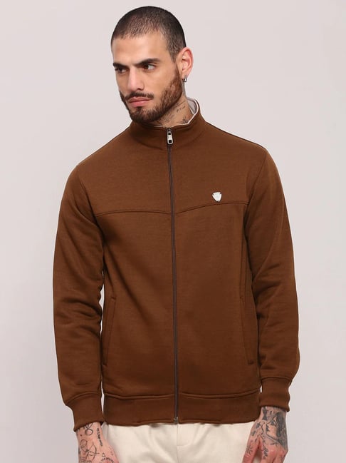 showoffff Showoff Brown Cotton Slim FitSweatshirt-picture-44