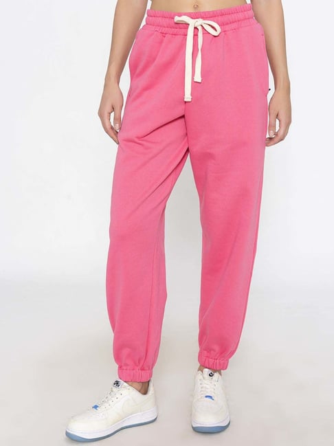 Lounge Dreams Pink Plain Joggers