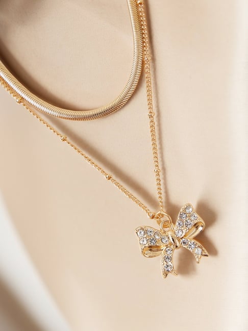 Accessorize London Crystal Layered Necklace-picture-21