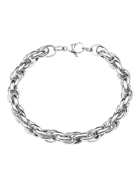 Peora Silver Stainless Steel Bracelet-picture-35