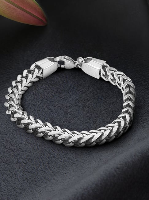 Peora Silver Stainless Steel Bracelet-picture-38