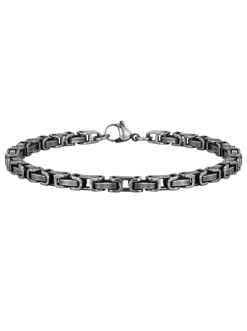 Peora Black Stainless Steel Bracelet-picture-11