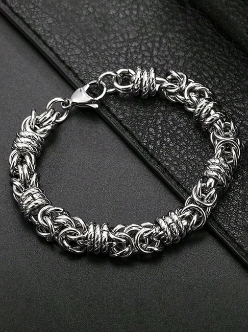 Peora Silver Stainless Steel Bracelet-picture-39