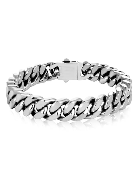 Peora Silver Stainless Steel Bracelet-picture-22