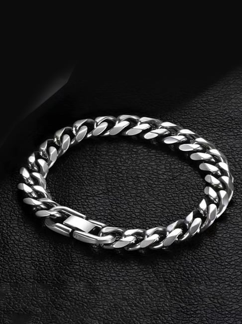 Peora Silver Stainless Steel Bracelet-picture-23