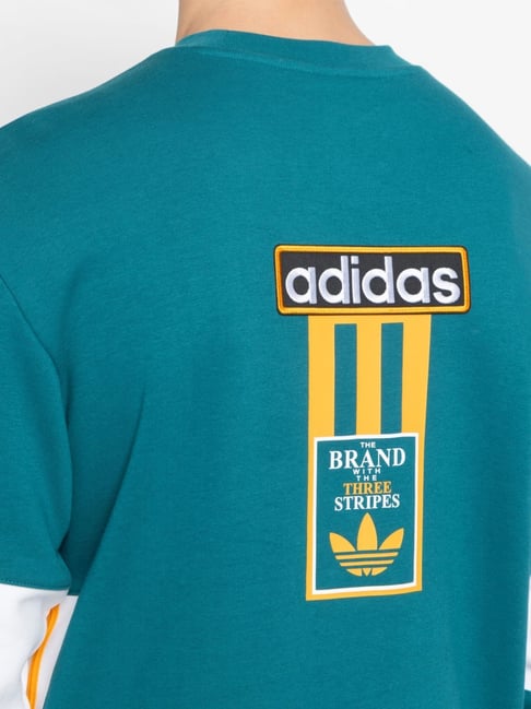 Buy Adidas Originals Turquoise ADIBREAK Crew Sweatshirt Online