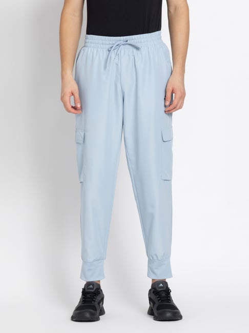 Adidas Blue M SL C 7/8 PT Trackpants-image-14