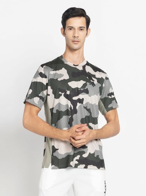 Adidas Green CAMO AOP T-Shirt