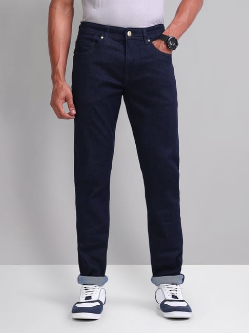 Ad By Arvind Navy Regular Fit Jeans-picture-45