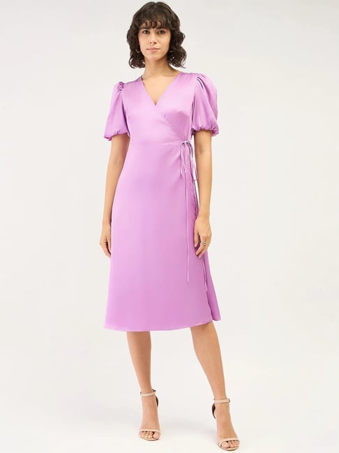 SALT Attire Lavender A-Line Dress-picture-13
