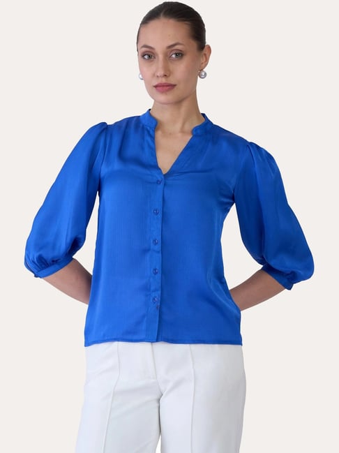 SALT Attire Blue Plain Top-picture-18