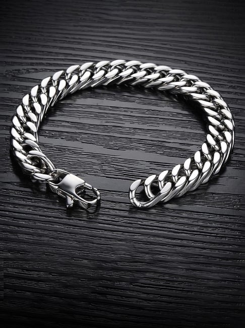 Peora Silver Stainless Steel Bracelet-picture-33