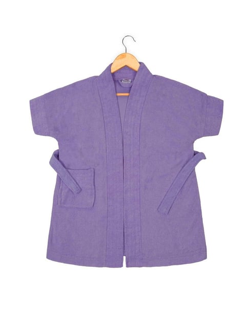 Creeva Indigo Micro Terry 120 GSM Melodious Kids Bathrobe 0-1 Yrs
