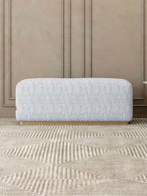 Durian Opus Grey Fabric 1 Seater Bench