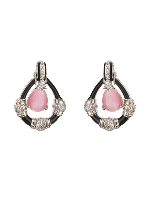 Saraf RS Jewellery Silver Statement Brass Earrings for Women-picture-38