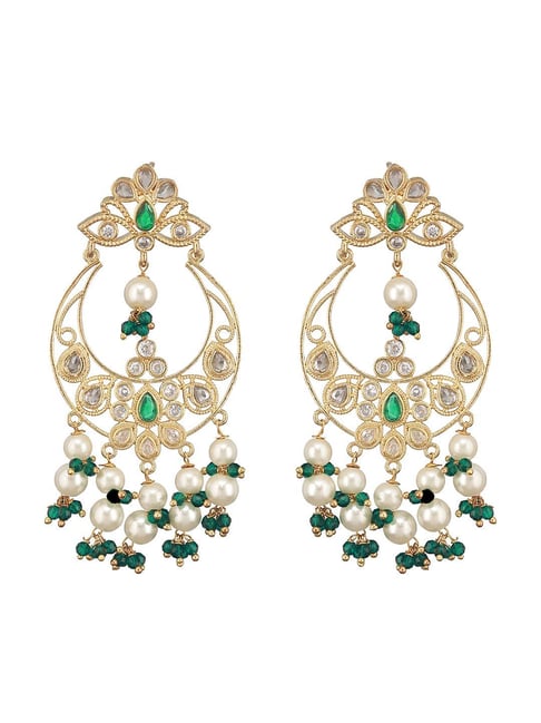 Saraf RS Jewellery Gold Statement Brass Earrings for Women-picture-24