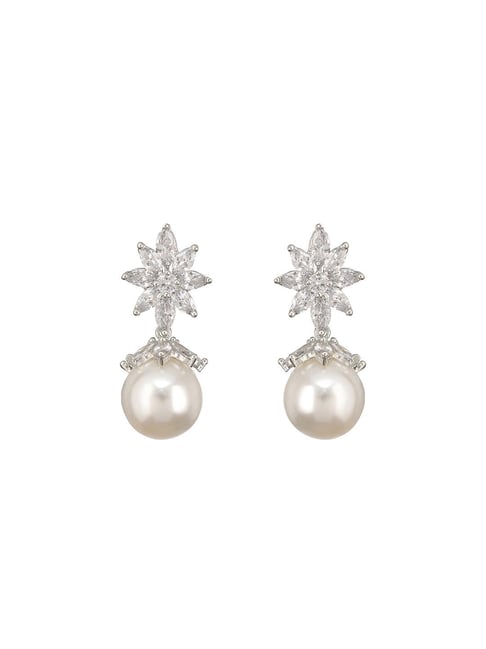 Saraf RS Jewellery Silver Statement Brass Earrings for Women-picture-17