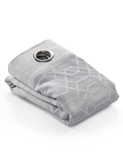 Saral Home Grey Cotton Geometric Curtain-picture-28