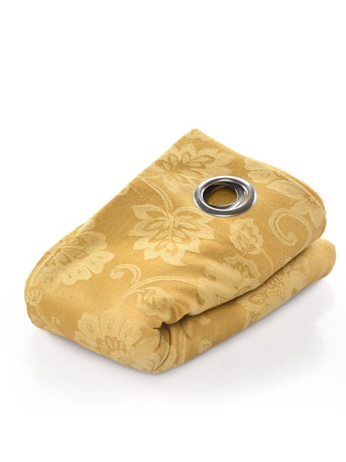 Saral Home Yellow Cotton Geometric Curtain-picture-22