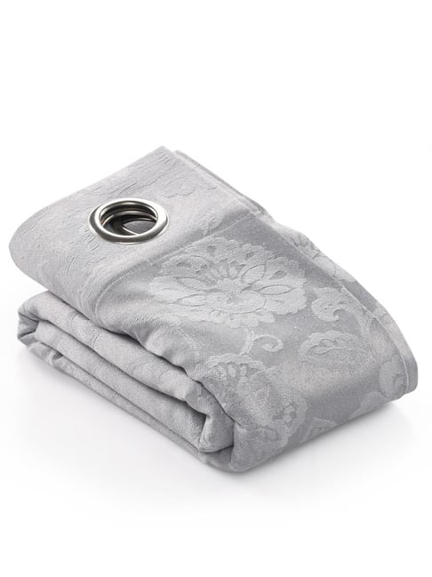 Saral Home Grey Cotton Geometric Curtain-picture-31