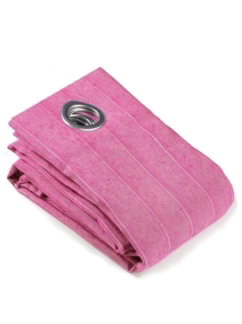 Saral Home Pink Cotton Plain Curtain-picture-34