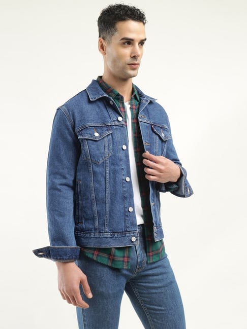 Trucker Jacket Mens Denim Jacket Under 500 Buy Men Slim Fit