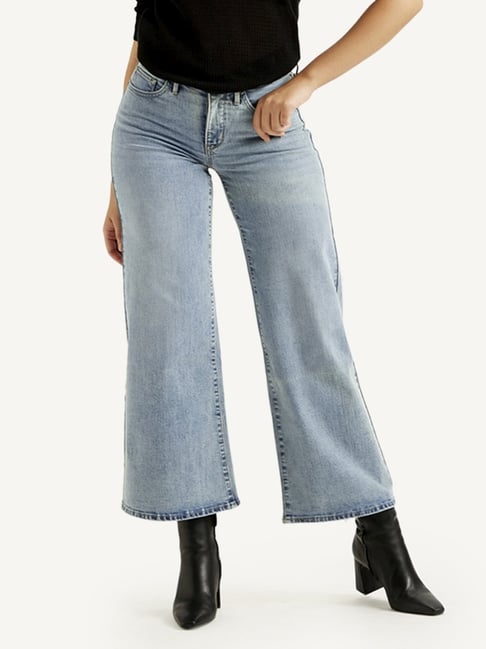 Levi's Light Blue Flare Fit Jeans-picture-12