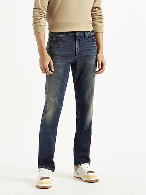 Buy Levi's Dark Blue Slim Fit Jeans for Mens Online Tata CLiQ